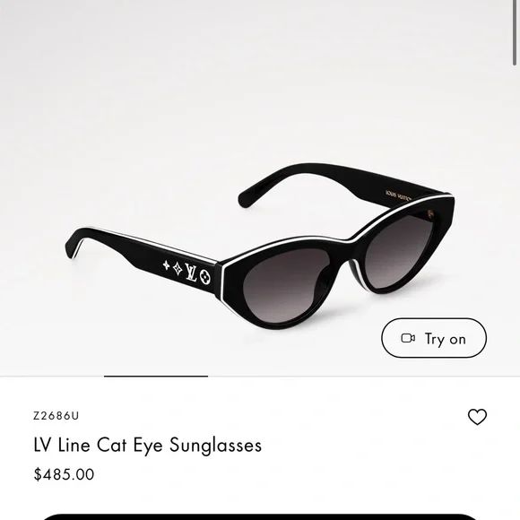 Louis Vuitton Black and White Sunglasses - Picture 10 of 10